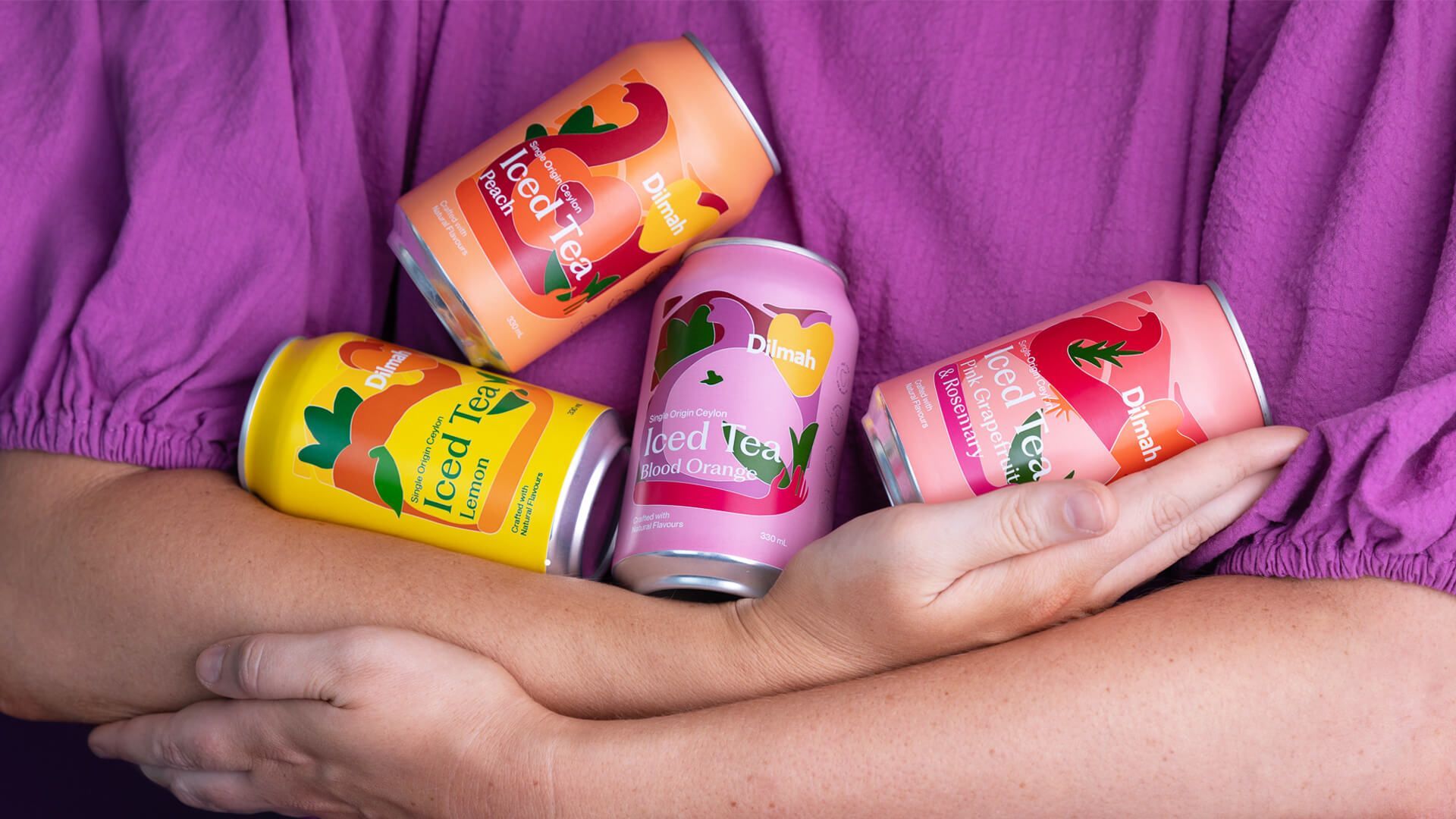 Woman holding cans